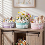 Colingmill 3 Pack Small Empty Gift Baskets, Pastel - Image 6
