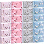 PerKoop 100 Pack Pocket Tissues Travel Slim Packs Small Facial Tissues Wallet Size Toilet Paper for Travel Guest Wedding Supplies, 4 Styles(Colorful Flowers) by PerKoop