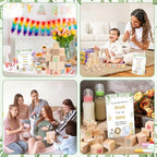 Fennoral 67 PCS Fun Baby Shower Games Sign Kit DIY Coloring Blocks - Image 6