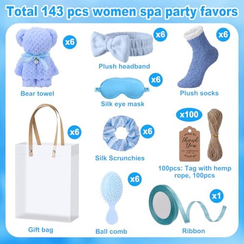 Shyyween 143 Pcs Shower Party Prizes for Winners, Blue - Image 2