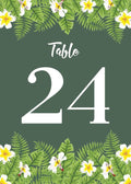 Tropical Flower Wedding Table Number Cardss 1-100 Double Sided For Reception Event Party Baby Shower Birthday 4x6 by Unknown