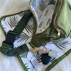 Ditty Co. - Lanikai Small Diaper Bag - Portable Changing Pad - Crossbody Bags For Women - Fanny Pack - Baby Travel Essentials (Olive Green) - Image 2