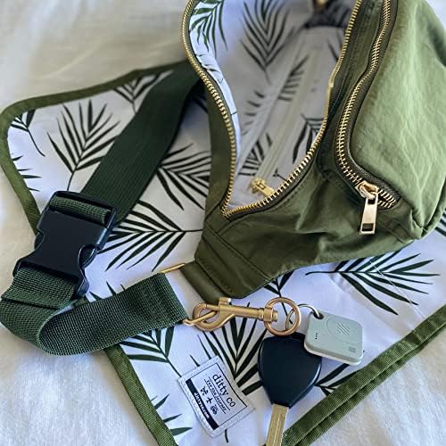Ditty Co. - Lanikai Small Diaper Bag - Portable Changing Pad - Crossbody Bags For Women - Fanny Pack - Baby Travel Essentials (Olive Green) - Image 2