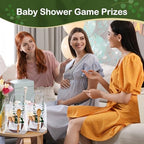 55Pcs Baby Shower Prizes for Game Winners 6 Sets Cheese Board Spoon Fork Butter Spreaders Plaid Towel Thank You Card and Gift Bags for Baby Shower Wedding Bridal Shower Favors (Round Shaped) - Image 6