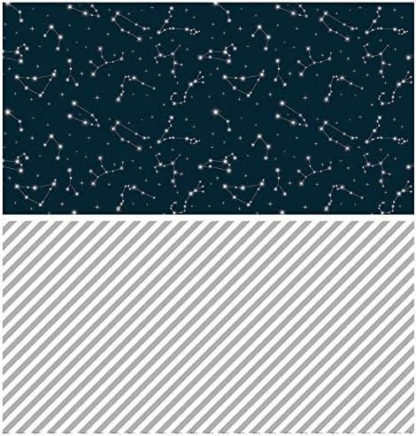 WRAPAHOLIC Reversible Wrapping Paper - 24 Inch X 100 Feet Jumbo Roll Navy and Silver Constellation Print with Metallic Foil Shine, Perfect for Birthday, Party, Baby Shower and More Occasions - Image 6