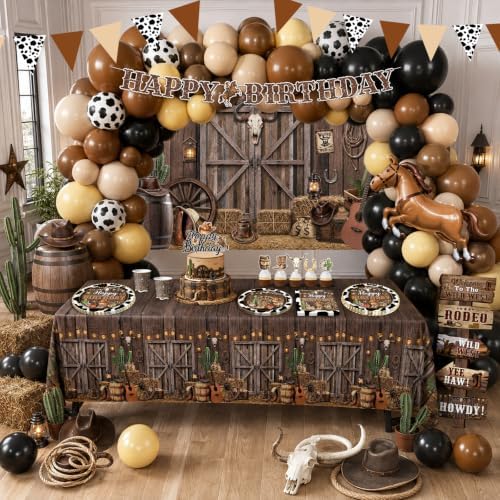 Western Party Decorations, Cowboy Birthday Party Decorations for Boys - Image 7