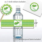Amanda Creation Two Peas in a Pod Invitations, 20 Twin Boys Baby Shower Invitations with Envelopes, Diaper Raffle, Book Request & Sticker Bundle - Image 6
