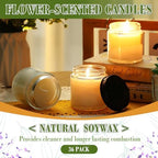 MTLEE 36 Pcs Bulk Candle Mini Mason Jar Candle, Freesia, Gardenia, Lavender - Image 5
