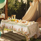 Funnymoom 452 Pcs Woodland Baby Shower Decorations for 50 Guests, Forest Animals Woodland Paper Plates Napkins Cups Tablecloth Cutlery Straws for Neutral Forest Animal Baby Shower Party Supplies - Image 4