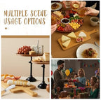 Ziliny 4 Sets Baby Shower Game Prizes Cheese Board Gift Sets, Bamboo Color - Image 6