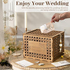 Personalized Wooden Card Box for Wedding, Bridal Shower, Engagement Party - Image 6