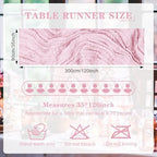 12 Pack Cheesecloth Table Runner 10Ft Christmas Gauze Boho Table Runners for Wedding Decor Bridal Shower Decorations Baby Shower Party(35" x 120")(Blushing Pink) - Image 2