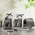 60PCS Baby Shower Prizes for Men 6 Set with Cleaning Cloth Bottle Opener Screwdriver Tape Measuring Keychain Multi Tool Pen Gift Bag Baby Shower Game Prizes for Winner Bachelor Party (Black) - Image 2