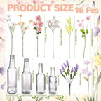 8 Sets Artificial Wildflowers Table Centerpiece with Vases - Image 2