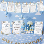 Sherr 476 Pcs Airplane Baby Shower Game Set, 9 Style Baby Shower Activities - Image 5