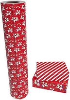 WRAPAHOLIC 30 Inch Jumbo Reversible Unicorn Christmas Wrapping Paper - 30 Inch x 100 Feet Jumbo Roll Red Santa Claus, Unicorn Wrapping Paper and Stripe Design for Holiday, Party - Image 3