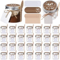 Hoolerry 50 Set Hot Chocolate Jars with Lids 3.4 oz Small Jars Party Favors by Hoolerry