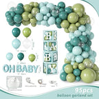 Under the Sea Baby Shower Decorations, Ocean Themed Party Supplies with Backdrop Balloons Tablecloth Plates Napkins Cake Topper for Sea You Soon Baby Shower, Under the Sea Decorations for 20 Guests - Image 7