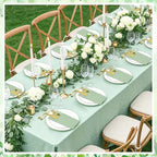 120 Pcs Sage Green Linen-Feel Paper Napkins with Built-in Flatware Pocket - Image 7