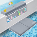 beiens Bath Kneeler and Elbow Rest Pad Set - 1.5'' Comfortable Thick Baby Bath Kneeler Pads, Quick Dry Soft Kneeling Pad for Baby Bath Time, Non-Slip Knee& Arm Support Bathtub Mat with Toys Organizer by beiens