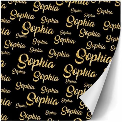AOFUN Custom Gifts Personalized Gift Love Wrapping Paper Mens Wrapping Paper Christmas Funny Gift For Friend Personalized Name Text 5 Rolls 58"" x 23"", Style 31 - Image 3