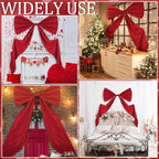 Wavwavw Giant Bow Big Wall Decor, Red, Polyester, Weeding - Image 6