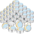 MTLEE 50 Pcs Over The Moon Baby Shower Candles 1 Oz, Light Blue by MTLEE
