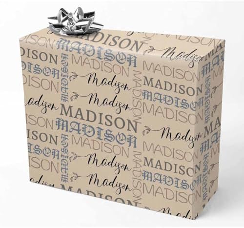 AOFUN Personalized Birthday Gifts Anniversary Wrapping Paper For Men Baby Christmas Wrapping Paper Wrapping Paper For Boys Just Because Gifts For Her 5 Rolls 58" x 23" by Unknown