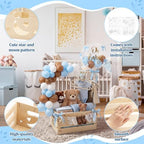Wooden Baby Shower Crate Closet with Hanger and Rack - Image 4