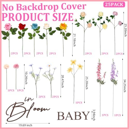 26 Pcs Baby in Bloom Floral Backdrop Arch Baby Shower - Image 2