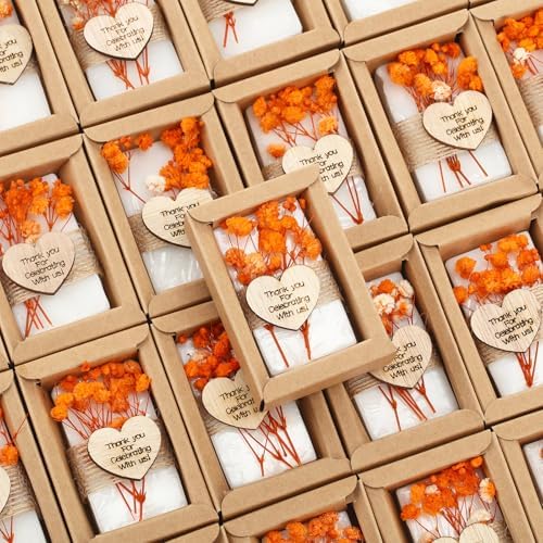 Demissle 30 Pcs Mini Scent Soap Party Favor Baby Shower Favor, orange,novel by Demissle