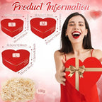 Glenmal 3 Pcs Heart Shaped Gift Boxes with Lids,Red - Image 3
