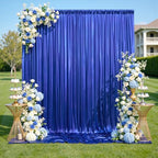40x10ft Shimmer Royal Blue Sequin Backdrop Curtain for Parties, Thick Wrinkle Free Glitter Blue Photo Backdrop Drapes Curtains for Birthday Wedding Photography Background-8 Panels 5x10ft by LeegleriTableSkirt
