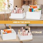 10 Pcs Large Acrylic Buffet Risers, White Food Display Stands for Buffet, Dessert Table, Jewelry, and Catering, Stackable Food Risers with Hollow Bottoms, Nesting Cube Box (12"-11"-10"-9"-8"-7"-6"-5") - Image 3