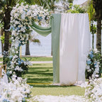 Wokceer Square Wedding Arch Backdrop Stand Gold Metal Arch 8FT x 8FT - Image 3