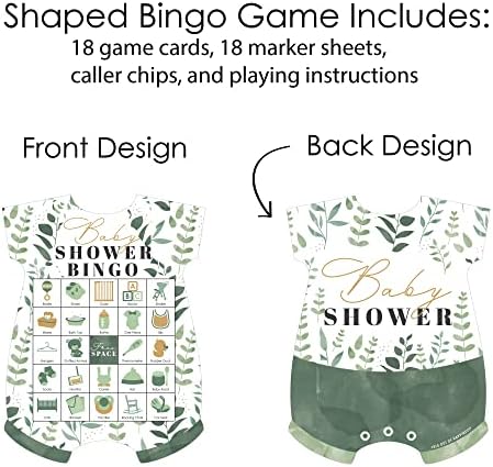 Big Dot of Happiness Boho Botanical Baby Shower Bingo Game - 18 Picture Bingo Cards with Markers, Baby Shower Party Supplies (Pack of 2) - Image 3