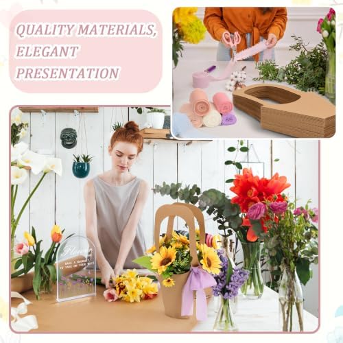 MoDooris 48 Pcs Flower Bar Supplies Kit DIY Bouquet for Floral Bloom Decor - Image 5