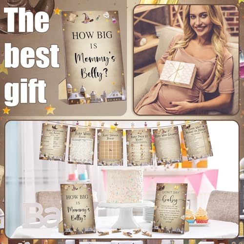Funnymoom 426 Pcs Magical Wizard Baby Shower Games Set, 8 Games - Image 6