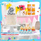80 Pcs 3.5 Inch Baby Mini Milk Bottle Baby Shower Favor with Small Plastic Bear Candy Bottle with Ribbon for Boy Girl Newborn Baptism Party Decor (Blue) - Image 4