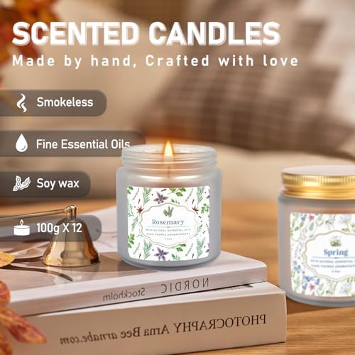 YOROXRG 24 Pack Scented Candles with Added Natural Essential Oils, 3.5oz, Suitable for Various Festivals, Parties, Yoga, and Home Scene - Image 6