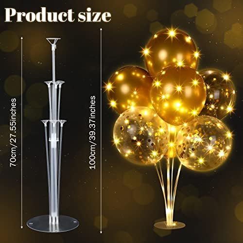 Junkin 10 Set Balloon Stand Kit for Table Centerpiece, Gold - Image 4