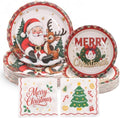 Goodluck 200 PCS Christmas Paper Plates (9in & 7in) and Napkins Party Set by GoodLuck