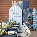 Mindsoft 2 Pcs Arch Cover Backdrop, Blue A Blue Jean - Image 3