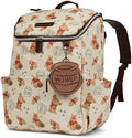 Disney Diaper Bag Backpack with Changing Pad Winnie the Pooh – 16” Nylon Baby Bag for Parents, Insulated Bottle Holders, Multiple Storage Pockets by Disney