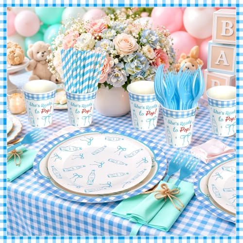 178 Pcs Shes Ready to Pop Baby Shower Decorations Retro Soda Party Decor - Image 5