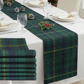 6 Pcs 72 x 13'' Christmas Table Runner, Green and Blue by Gilprop