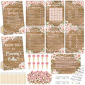 Funnymoom 426 Pcs Girl Baby Shower Games Decorations Set with 8 Games by Funnymoom