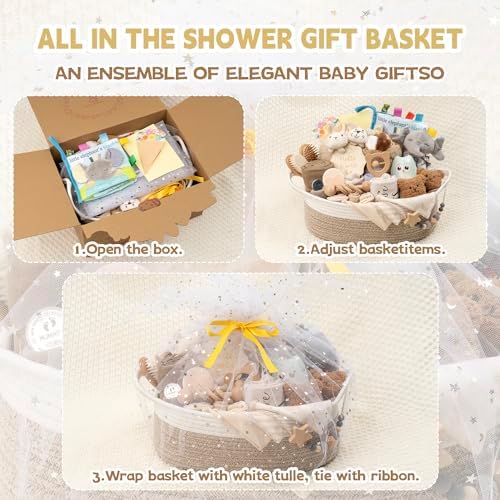 30 Piece Baby Gift Basket – Luxury Curated Baby Gift Basket for Newborn - Image 6