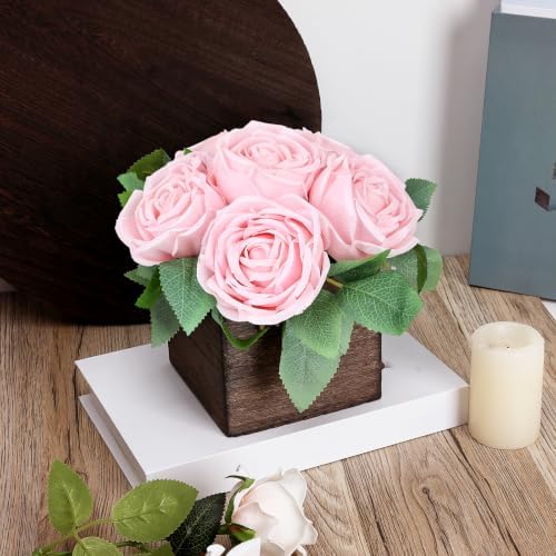 Pink Dining Table Centerpiece Set of 6, Pre-Made, Wooden Box - Image 3