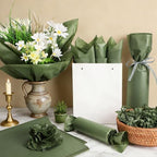 500 Sheets Sage Green Tissue Paper Bulk, Olive Green Wrapping Tissue Paper for Spring Home Party Bridal Shower Baby Shower Gift Wrapping Supplies, 14'' x 20'' - Image 6